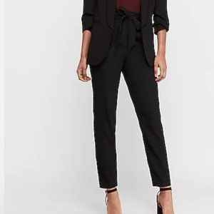 Express High Waisted Paperbag Ankle Pant NWT 4Short